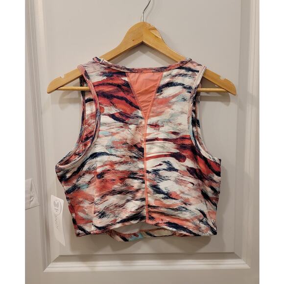 Jones New York Racerback Bra Tank in Pink, White and Blue - Picture 2 of 8